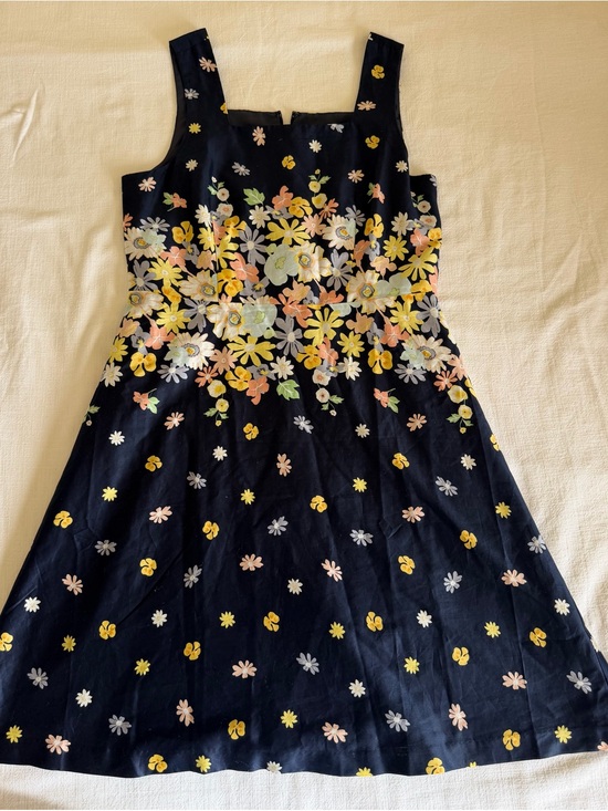 LOFT Dresses & Skirts - LOFT Navy Floral Printed A-Line Sundress